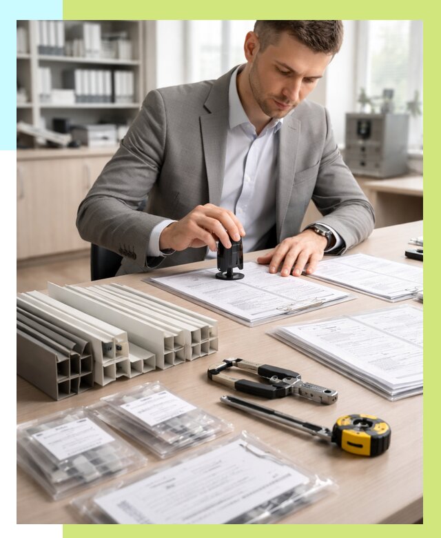 Сертификация ПВХ продукции в Обнинске от 8628 р., Алешин-Бнн