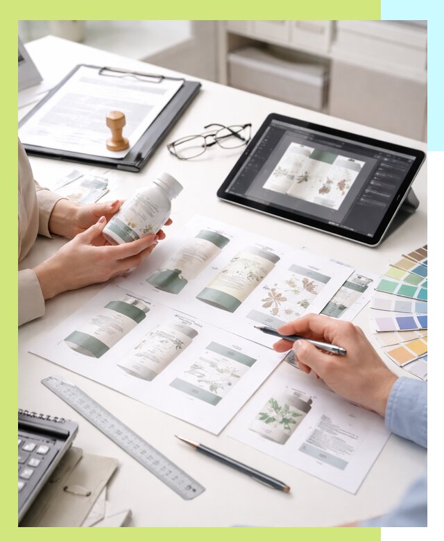 Профессиональная разработка дизайна и текста этикетки продукции в Обнинске