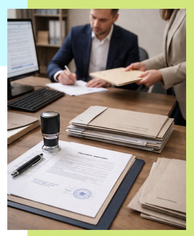 Отказное письмо для таможни в Обнинске от 3045 р, Алешин-Бнн