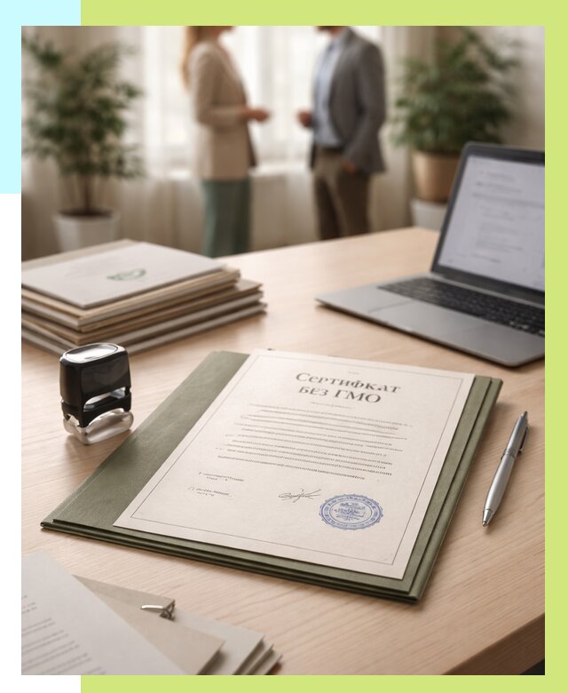 Сертификат без ГМО в Обнинске от 7613 р. оформить срочно Алешин-Бнн