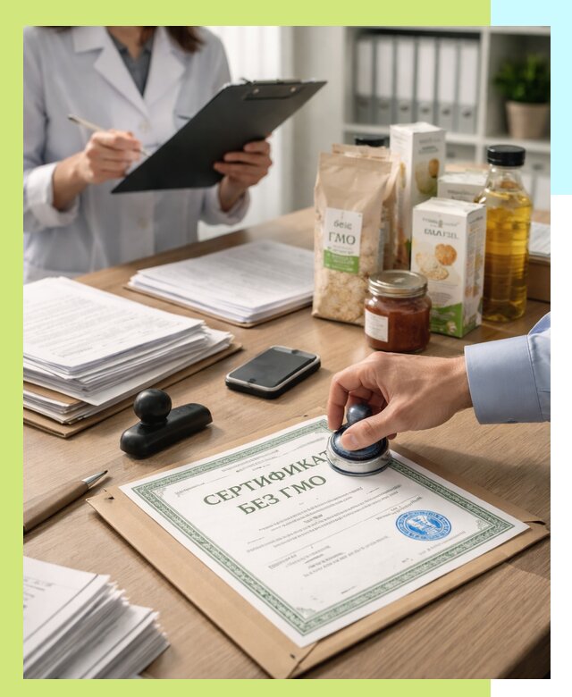 Получение сертификата Без ГМО для продукции в Обнинске